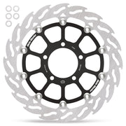 Moto-Master FLAME Floating Alu Brake Disc - Black,  Silver - 112432