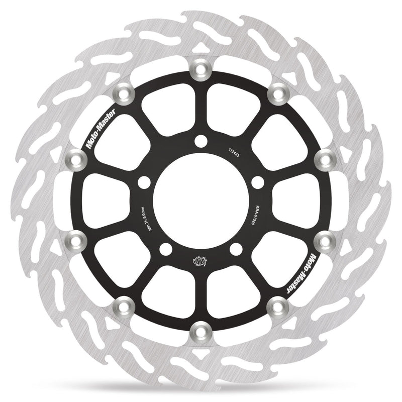 Moto-Master FLAME Floating Alu Brake Disc - Black,  Silver - 112433