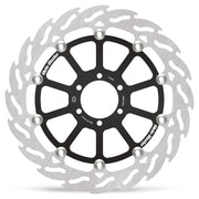 Moto-Master FLAME Floating Alu Brake Disc - Black,  Silver - 112445