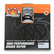 Moto-Master FLAME Floating Alu Brake Disc - Black,  Silver - Two Piece (Floating) - 112442