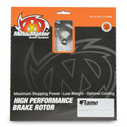 Moto-Master Flame Fixed Brake Rotor - Silver,  Stainless Steel - One Piece (Fixed) - 110979