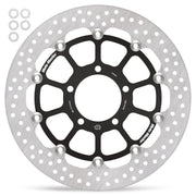 Moto-Master Halo Series Floating Rotor - Black,  Silver - Two Piece (Floating) - 112434