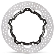 Moto-Master Halo Series Floating Rotor - Black,  Silver - Two Piece (Floating) - 112436