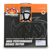 Moto-Master Halo Series Floating Rotor - Black,  Silver - Two Piece (Floating) - 112436