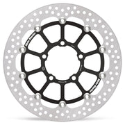 Moto-Master Halo Series Floating Rotor - Black,  Silver - Two Piece (Floating) - 112441