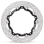 Moto-Master Halo Series Floating Racing Rotor - Black,  Silver - Two Piece (Floating) - 112438