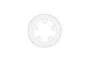 Moto-Master Halo Series Fixed Rotor - Silver - One Piece (Fixed) - 110971