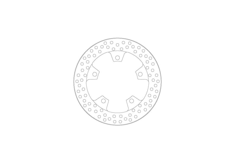 Moto-Master Halo Series Fixed Rotor - Silver - One Piece (Fixed) - 110971
