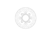 Moto-Master Halo Series Fixed Rotor - Silver - One Piece (Fixed) - 110978