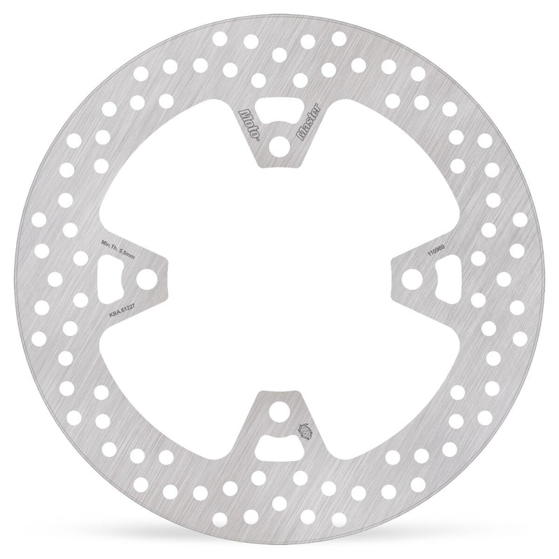 Moto-Master Halo Series Fixed Rotor - Silver - One Piece (Fixed) - 110980