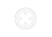 Moto-Master Halo Series Fixed Rotor - Silver - One Piece (Fixed) - 110982