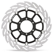 Moto-Master FLAME Floating Alu Brake Disc - Black,  Silver - Two Piece (Floating) - 113213