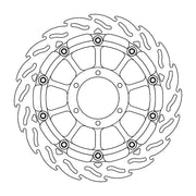 Moto-Master FLAME Floating Alu Brake Disc - Black,  Silver - Two Piece (Floating) - 113213