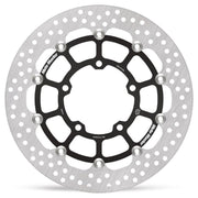 Moto-Master Halo Series Floating Rotor - Black,  Silver - Two Piece (Floating) - 112390