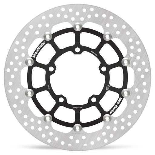 Moto-Master Halo Series Floating Rotor - Black,  Silver - Two Piece (Floating) - 112390