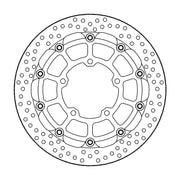 Moto-Master Halo Series Floating Rotor - Black,  Silver - Two Piece (Floating) - 112390