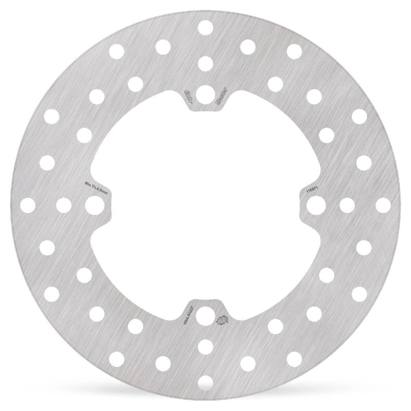 Moto-Master Halo Series Fixed Rotor - Round - Silver,  Stainless Steel - One Piece (Fixed)