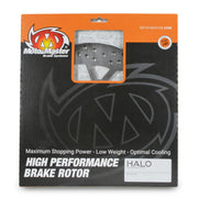 Moto-Master Halo Series Fixed Rotor - Round - Silver,  Stainless Steel - One Piece (Fixed)