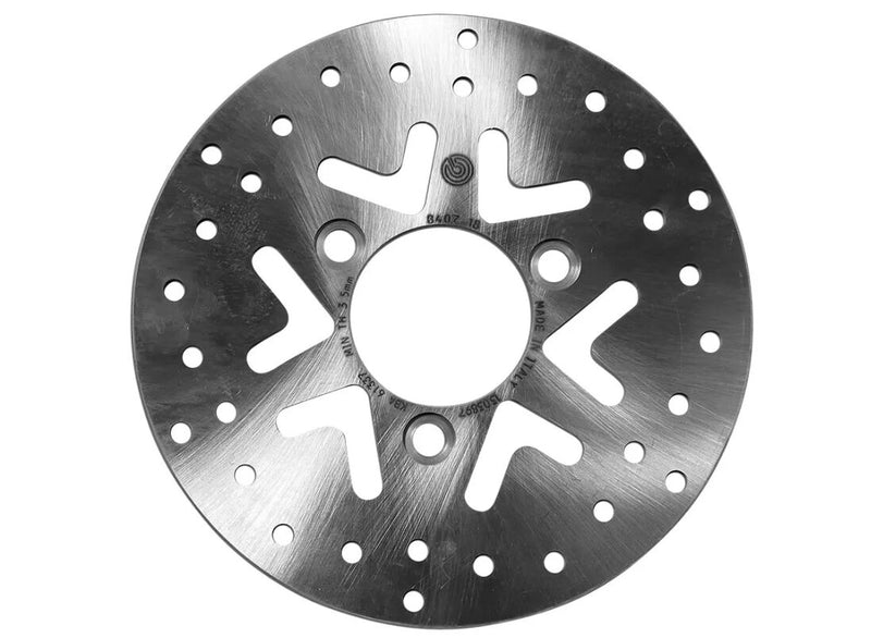 Brembo BRAKE ROTOR FIXED SERIE ORO PRIME LINE - Silver, Stainless Steel, One Piece (Fixed) - 68B40718