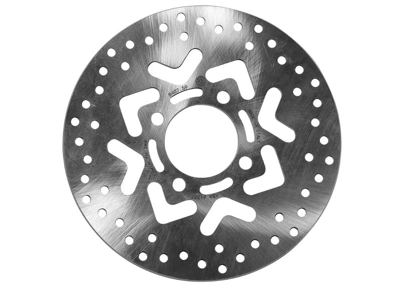 Brembo BRAKE ROTOR FIXED SERIE ORO PRIME LINE - Silver, Stainless Steel, One Piece (Fixed) - 68B40759