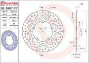 Brembo BRAKE ROTOR FIXED SERIE ORO PRIME LINE - Silver, Stainless Steel, One Piece (Fixed) - 68B407F7
