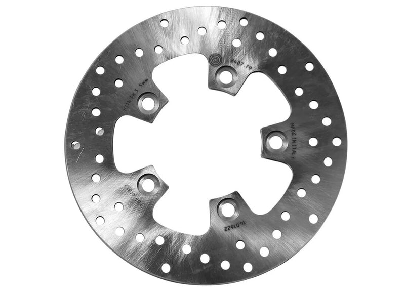 Brembo BRAKE ROTOR FIXED SERIE ORO PRIME LINE - Silver, Stainless Steel, One Piece (Fixed) - 68B407F9