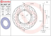 Brembo BRAKE ROTOR FIXED SERIE ORO PRIME LINE