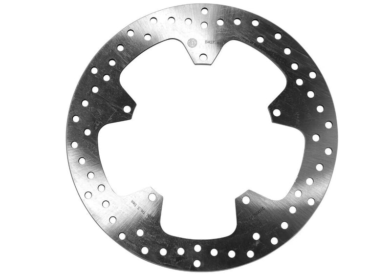 Brembo BRAKE ROTOR FIXED SERIE ORO PRIME LINE - Silver, Stainless Steel, One Piece (Fixed) - 68B407M9