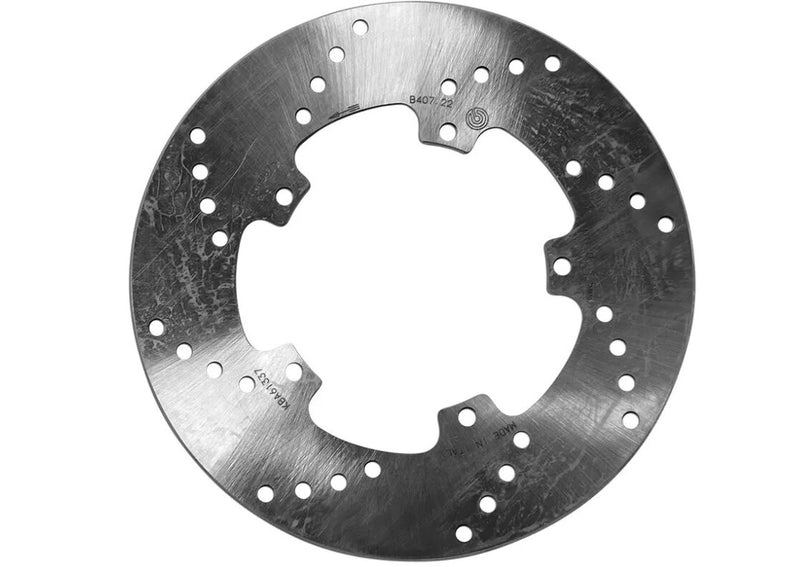Brembo BRAKE ROTOR FIXED SERIE ORO PRIME LINE - Silver, Stainless Steel, One Piece (Fixed) - 68B40722