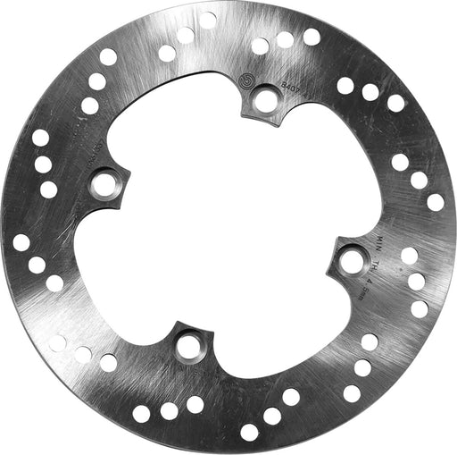 Brembo PRIME Serie Oro Fixed Disc Brake Rotor - Rear, Silver - 68B40749