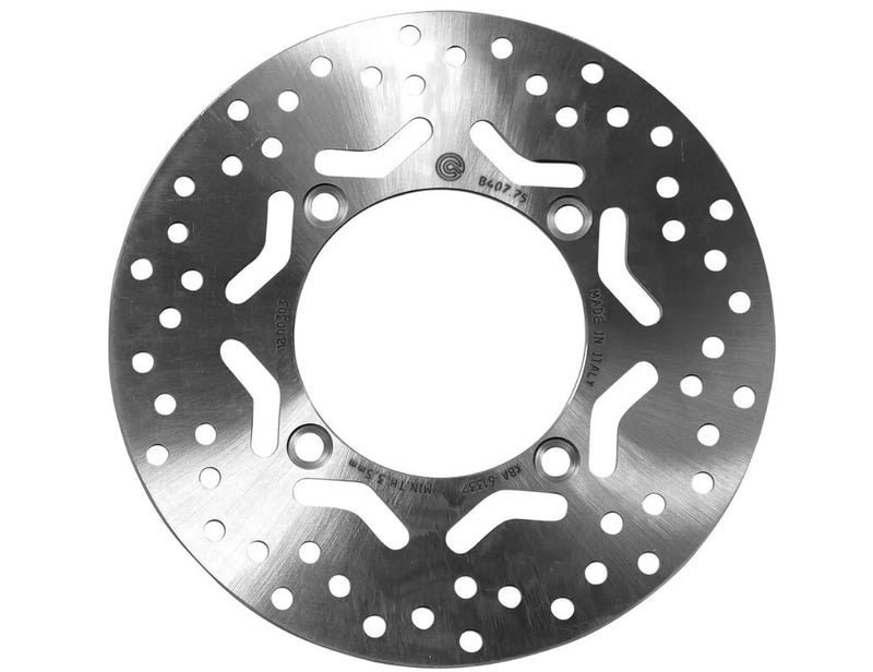 Brembo BRAKE ROTOR FIXED SERIE ORO PRIME LINE - Silver, Stainless Steel, One Piece (Fixed) - 68B40775