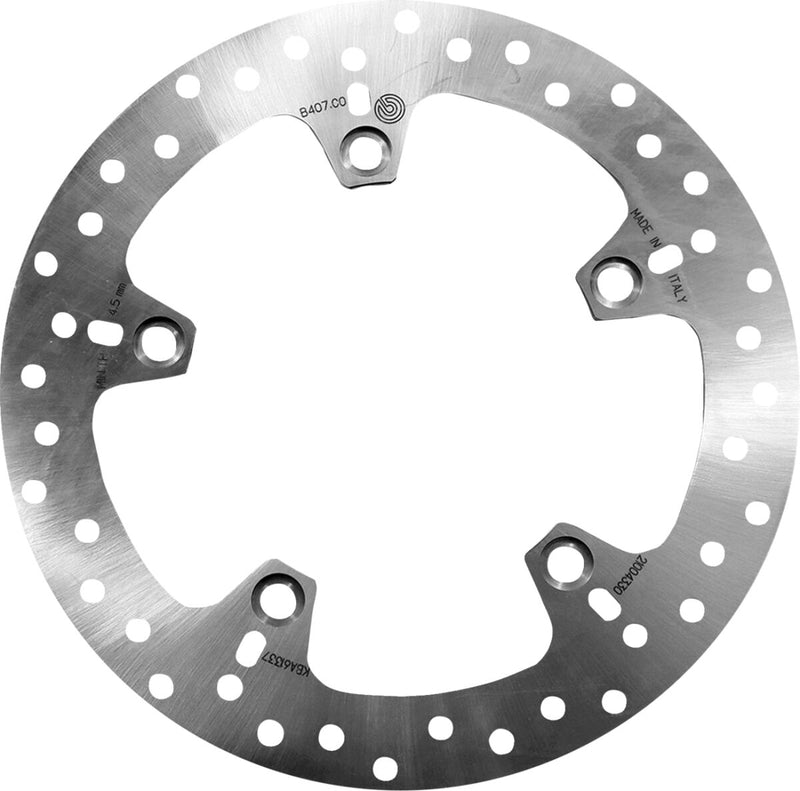 Brembo PRIME Serie Oro Fixed Disc Brake Rotor - Rear, Silver - 68B407C0
