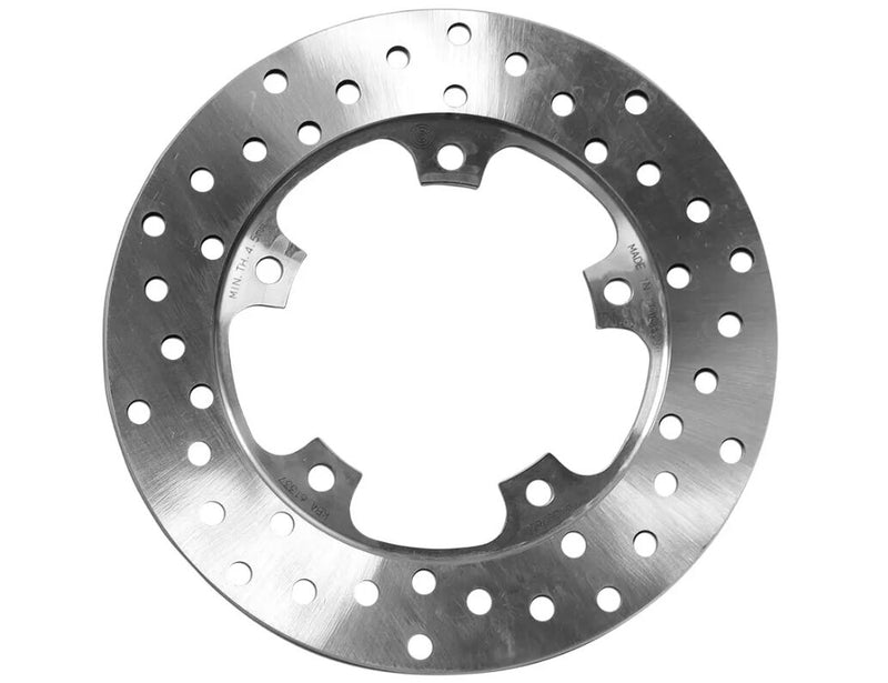 Brembo BRAKE ROTOR FIXED SERIE ORO PRIME LINE - Silver, Stainless Steel, One Piece (Fixed) - 68B407G6