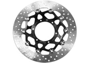Brembo BRAKE ROTOR FLOATING SERIE ORO PRIME LINE - Black, Silver, Stainless Steel, Two Piece (Floating) - 78B40838