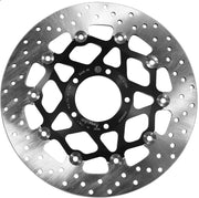 Brembo BRAKE ROTOR FLOATING SERIE ORO PRIME LINE - Black, Silver, Stainless Steel, Two Piece (Floating) - 78B40845