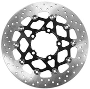 Brembo BRAKE ROTOR FLOATING SERIE ORO PRIME LINE - Black, Silver, Stainless Steel, Two Piece (Floating) - 78B40847