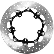 Brembo BRAKE ROTOR FLOATING SERIE ORO PRIME LINE - Black, Silver, Stainless Steel, Two Piece (Floating) - 78B40849