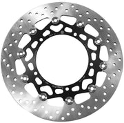 Brembo BRAKE ROTOR FLOATING SERIE ORO PRIME LINE - Black, Silver, Stainless Steel, Two Piece (Floating) - 78B40860