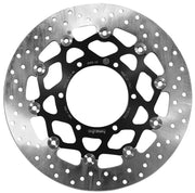 Brembo BRAKE ROTOR FLOATING SERIE ORO PRIME LINE - Black, Silver, Stainless Steel, Two Piece (Floating) - 78B40863