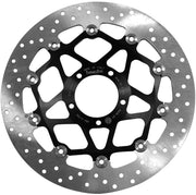 Brembo BRAKE ROTOR FLOATING SERIE ORO PRIME LINE - Black, Silver, Stainless Steel, Two Piece (Floating) - 78B40880