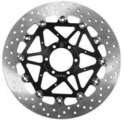 Brembo BRAKE ROTOR FLOATING SERIE ORO PRIME LINE - Black, Silver, Stainless Steel, Two Piece (Floating) - 78B40888