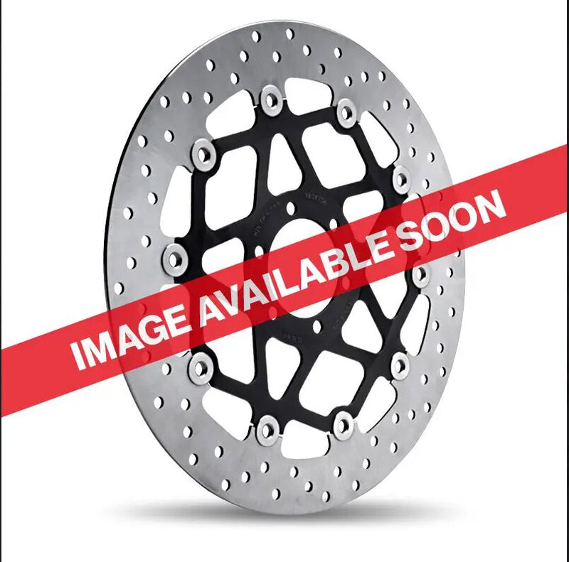 Brembo BRAKE ROTOR FLOATING SERIE ORO PRIME LINE - Black, Silver, Stainless Steel, Two Piece (Floating) - 78B40890