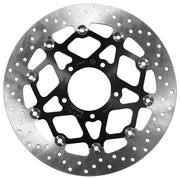 Brembo BRAKE ROTOR FLOATING SERIE ORO PRIME LINE - Black, Silver, Stainless Steel, Two Piece (Floating) - 78B40893