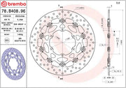 Brembo BRAKE ROTOR FLOATING SERIE ORO PRIME LINE - Black, Silver, Stainless Steel, Two Piece (Floating) - 78B40896