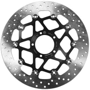 Brembo BRAKE ROTOR FLOATING SERIE ORO PRIME LINE - Black, Silver, Stainless Steel, Two Piece (Floating) - 78B408A4
