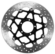 Brembo BRAKE ROTOR FLOATING SERIE ORO PRIME LINE - Black, Silver, Stainless Steel, Two Piece (Floating) - 78B408B3