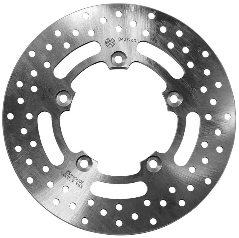 Brembo BRAKE ROTOR FIXED SERIE ORO PRIME LINE - Silver, Stainless Steel, One Piece (Fixed) - 68B40760