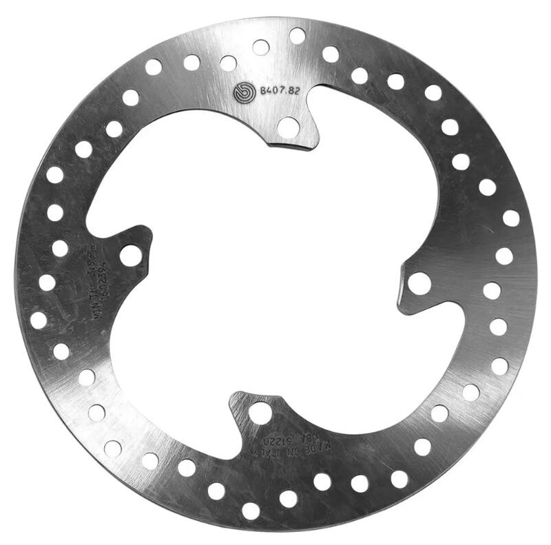 Brembo BRAKE ROTOR FIXED SERIE ORO PRIME LINE - Silver, Stainless Steel, One Piece (Fixed) - 68B40782