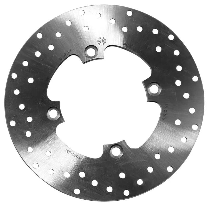 Brembo BRAKE ROTOR FIXED SERIE ORO PRIME LINE - Silver, Stainless Steel, One Piece (Fixed) - 68B40797