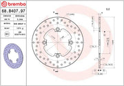 Brembo BRAKE ROTOR FIXED SERIE ORO PRIME LINE - Silver, Stainless Steel, One Piece (Fixed) - 68B40797
